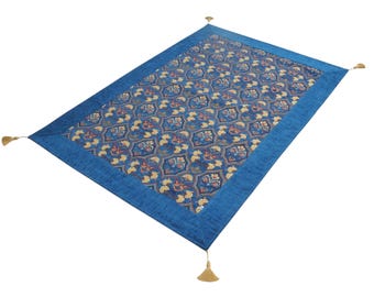 Vintage Poupees Yolande France Rectangular Tablecloth, Reversible