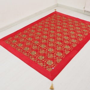 Türkischen Ottoman Style Red Twin & Single Größe 6,6x4,6 Stoffdecken, Überwürfe, türkische Tagesdecke, Samtstoff Sofabezug, dekorativer Bezug