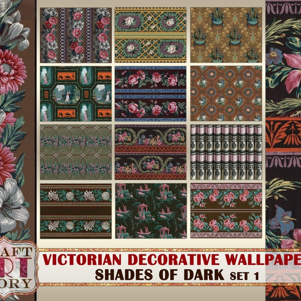 Victorian Wallpaper Border Etsy UK