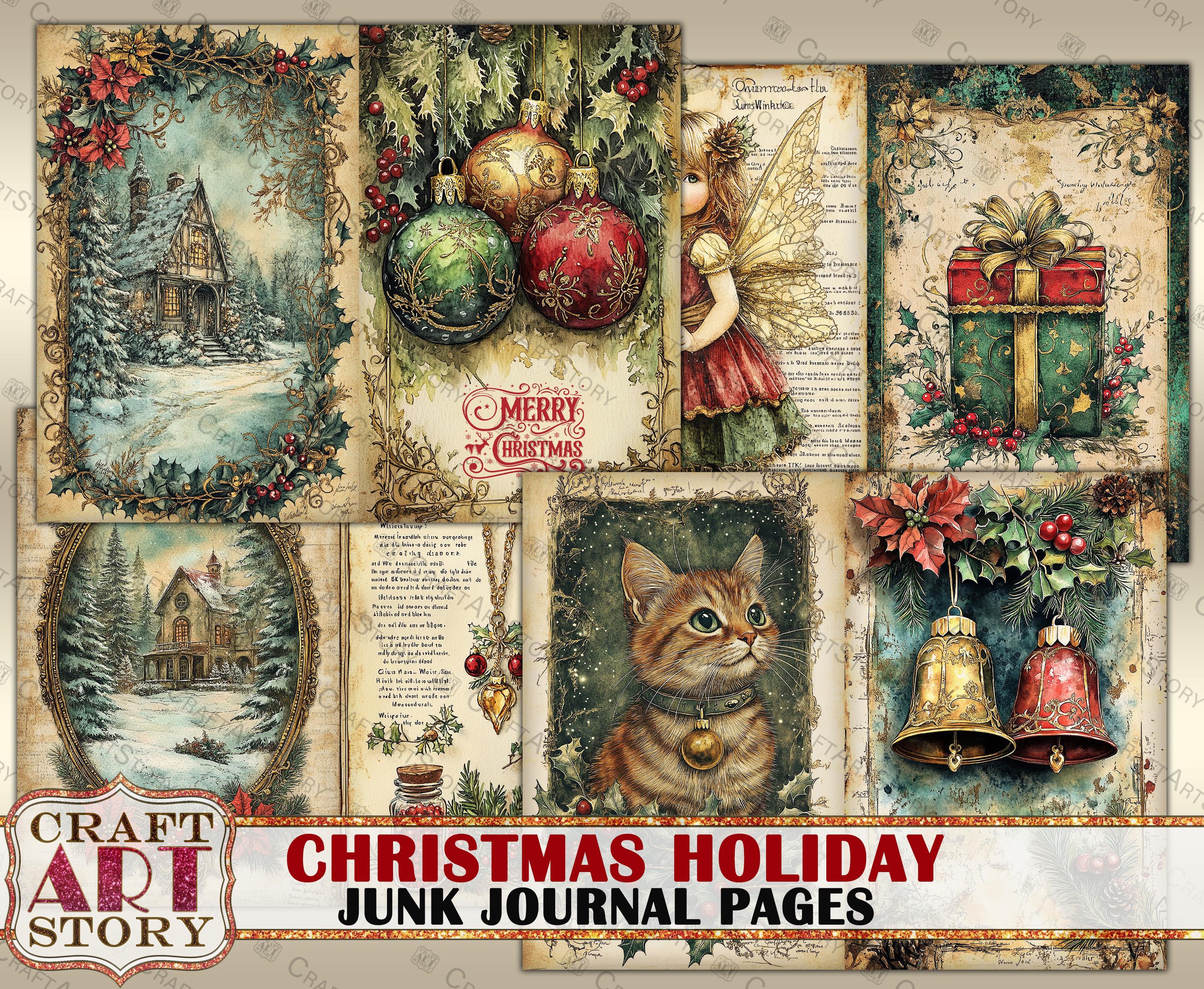 ジャンクジャーナル　クリスマス　ビンテージ ジャンクジャーナルクリスマス」のアイデア 76 件【2025