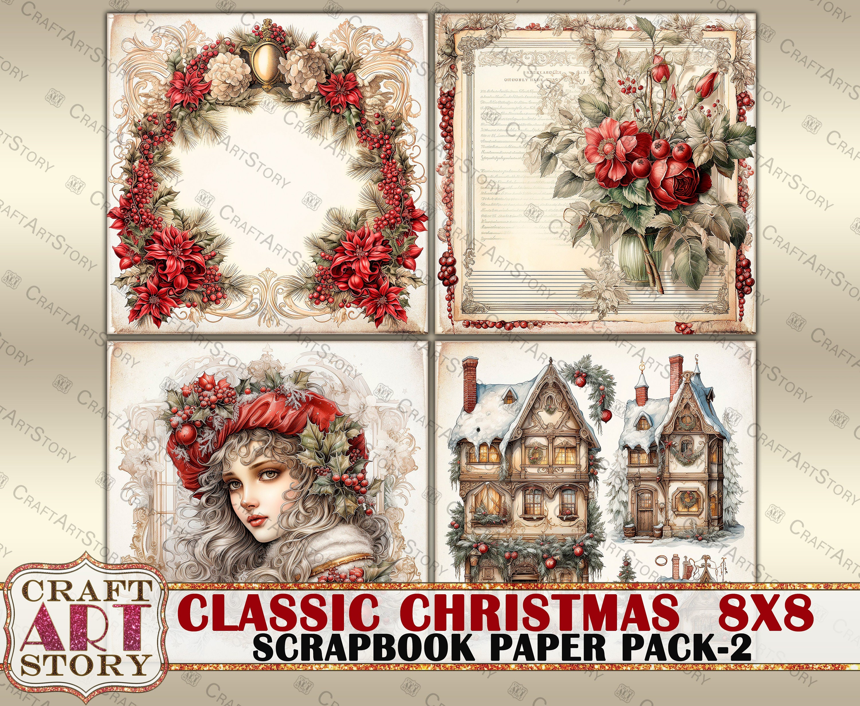 Classic Christmas Paper Pack 2