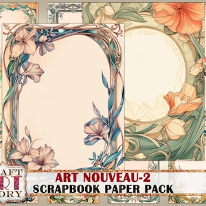 Vintage Medieval Illuminated Manuscript Frame Journal Pages