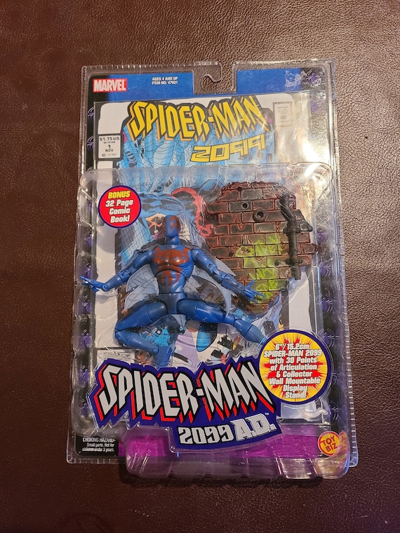 Spider-man 2099 #1 White Variant With Action Figure Amazing Comic