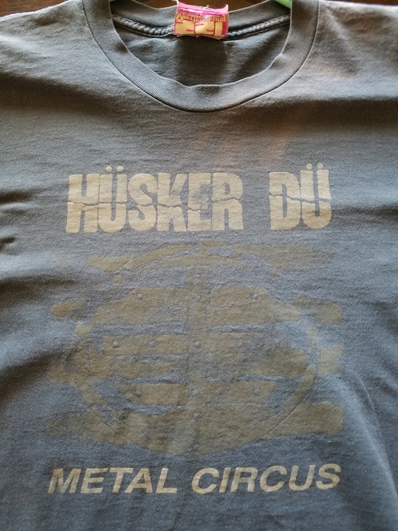 Very rare vintage Husker Du Metal Circus shirt 198