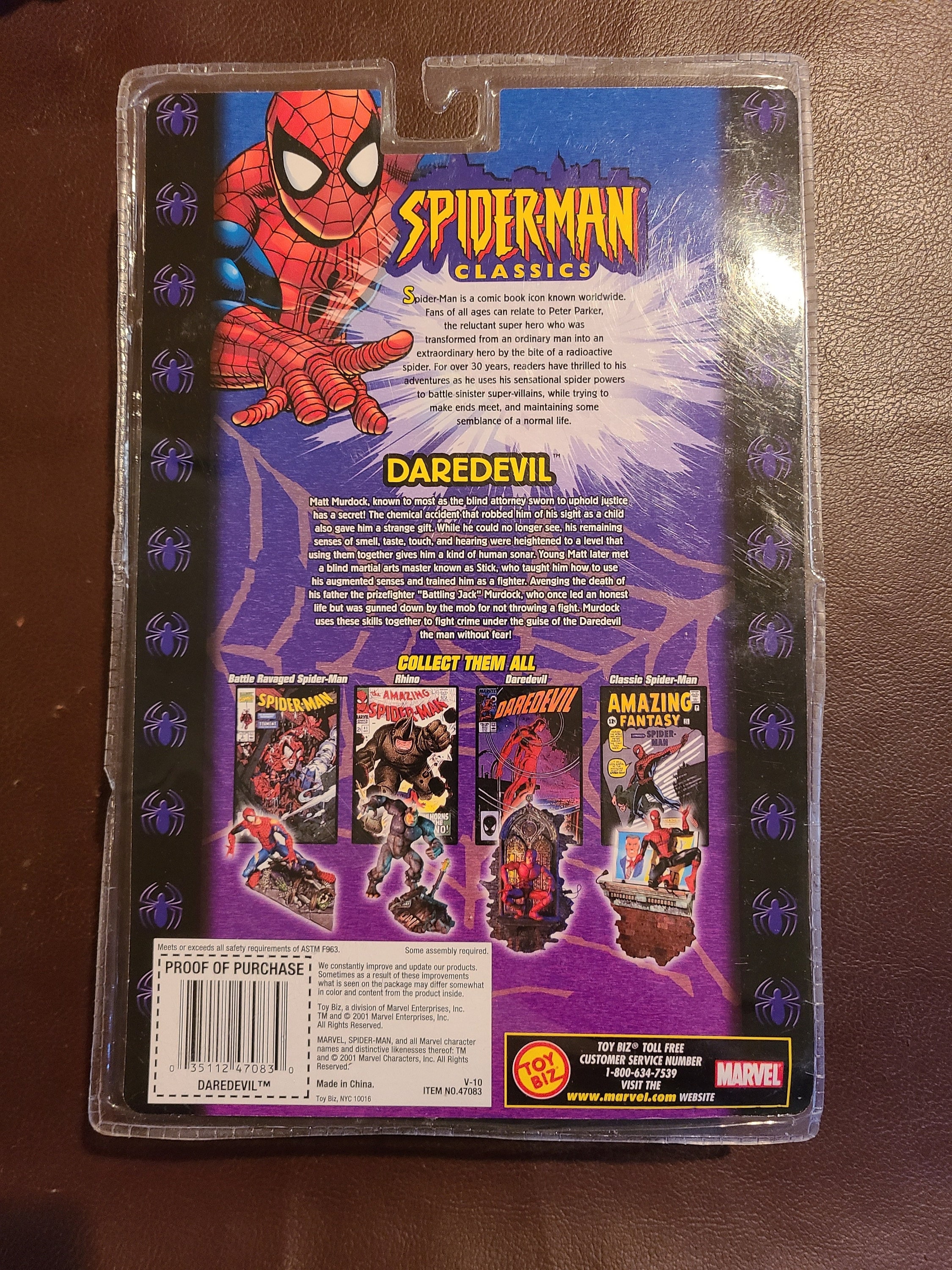 Spider-man Classics Series II Yellow Daredevil Variant by Toy Biz