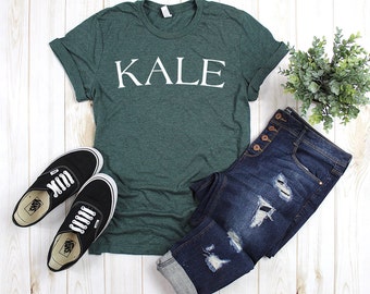 Kale Shirt - Kale  University T-Shirt -Vegan Tee - Kale Tshirt - Eco-Friendly Tshirt - Supersoft Unisex Tee - Gifts for Vegans