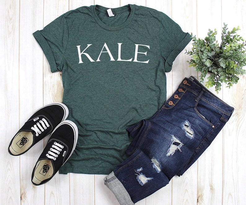 Kale Shirt Kale University Tshirt vegan Tee Kale Tshirt Ecofriendly