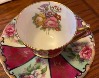 Vintage Demitasse Cup Saucer Set