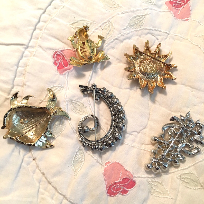 Vintage Rhinestone Brooches