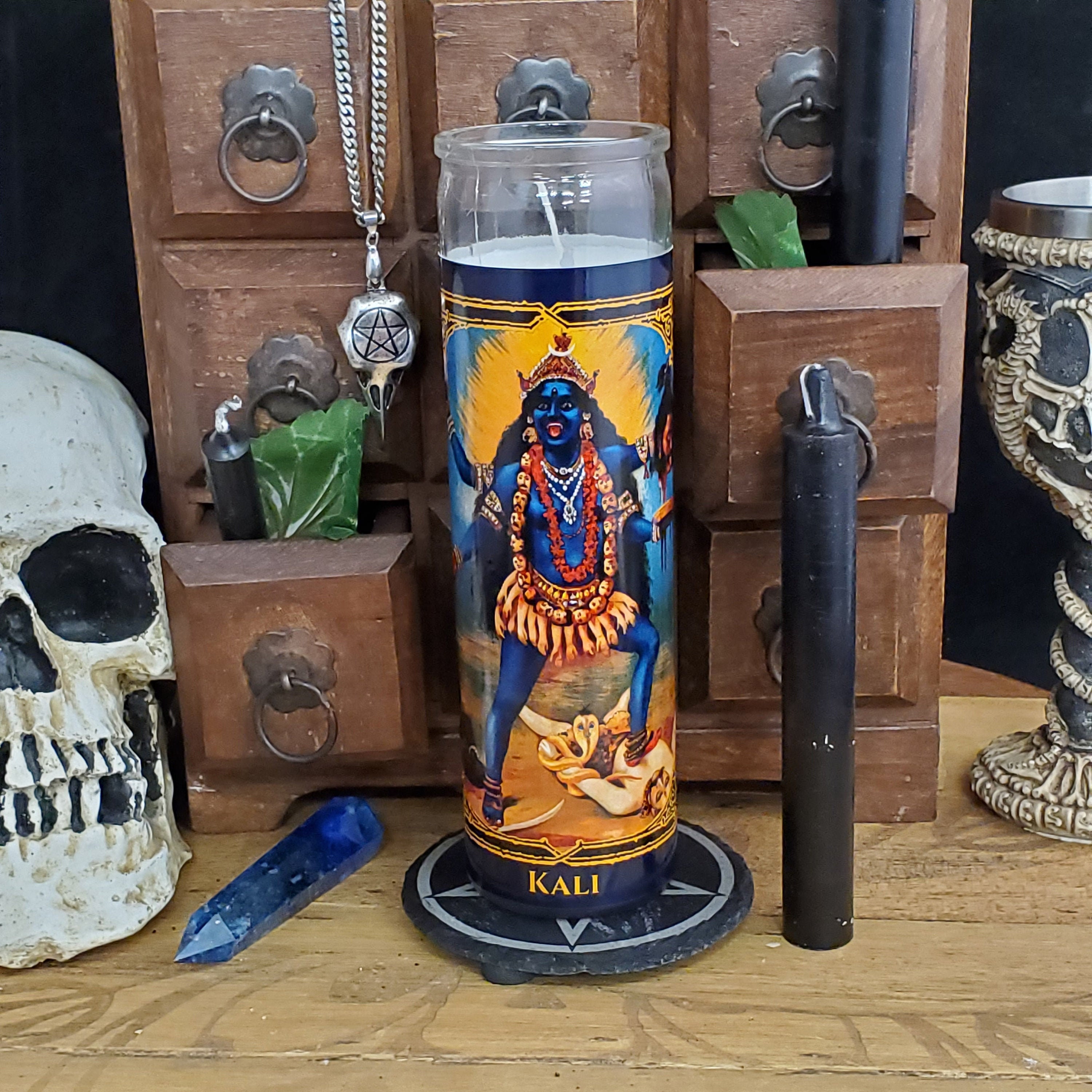 Kali Demon Novenas Candle 110 Hour Etsy UK