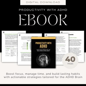 Productivity With ADHD eBook ADHD Tools
