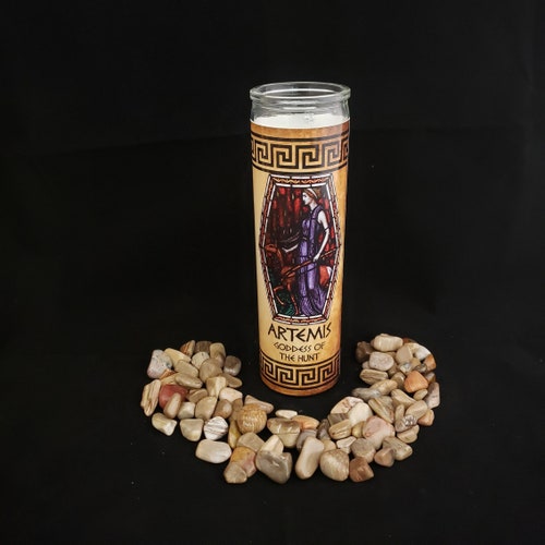 HUNTRESS Devotional Jar Candle for Artemis 4oz Ritual Candle Etsy