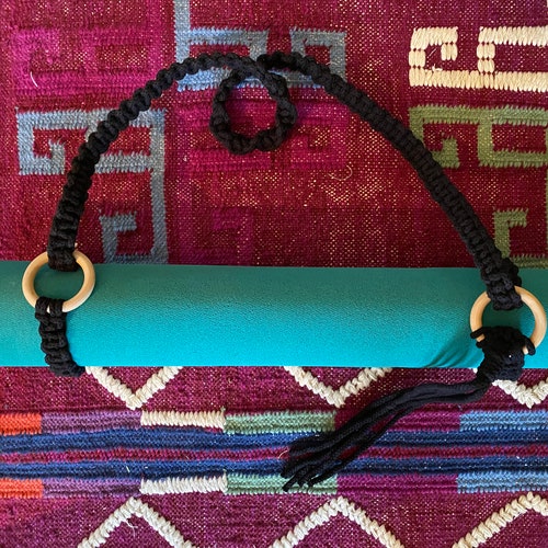 Macrame Holder for Yoga Mat in Boho Style Yoga Mat Strap Etsy