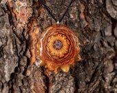 Crushed Amethyst Pinecone Pendant