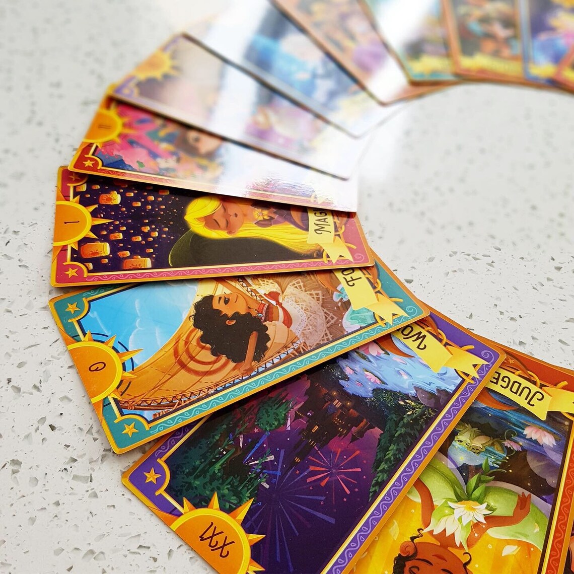 The Tarot Disney Princesses and Villains individual Cards. Etsy