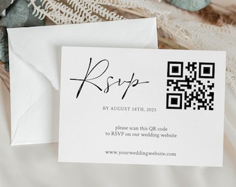 Wedding Rsvp Online, Wedding QR Code Rsvp, Invitation Rsvp Online, Wedding Enclosure Card, Virtual Response Card, Wedding website rsvp