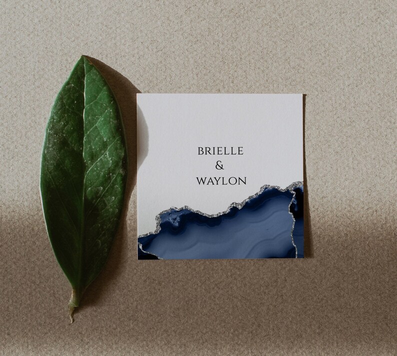 Invitation Set Invitation Suite Instant Download Wedding Invitation Blue and Silver Wedding Invitation Bundle Template Editable online