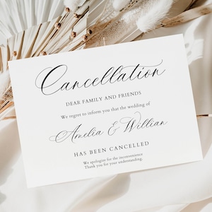 Cancelled wedding card online