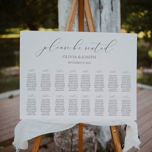 Sitzplan 16 Tische, Hochzeitssitzplan Vorlage, Sitzplan Schild Hochzeit, Sitzordnung, Tisch Sitzplan, Bearbeitbarer Text