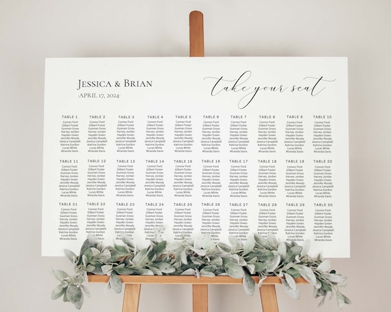 30 Wedding Seating Chart Ideas We Love