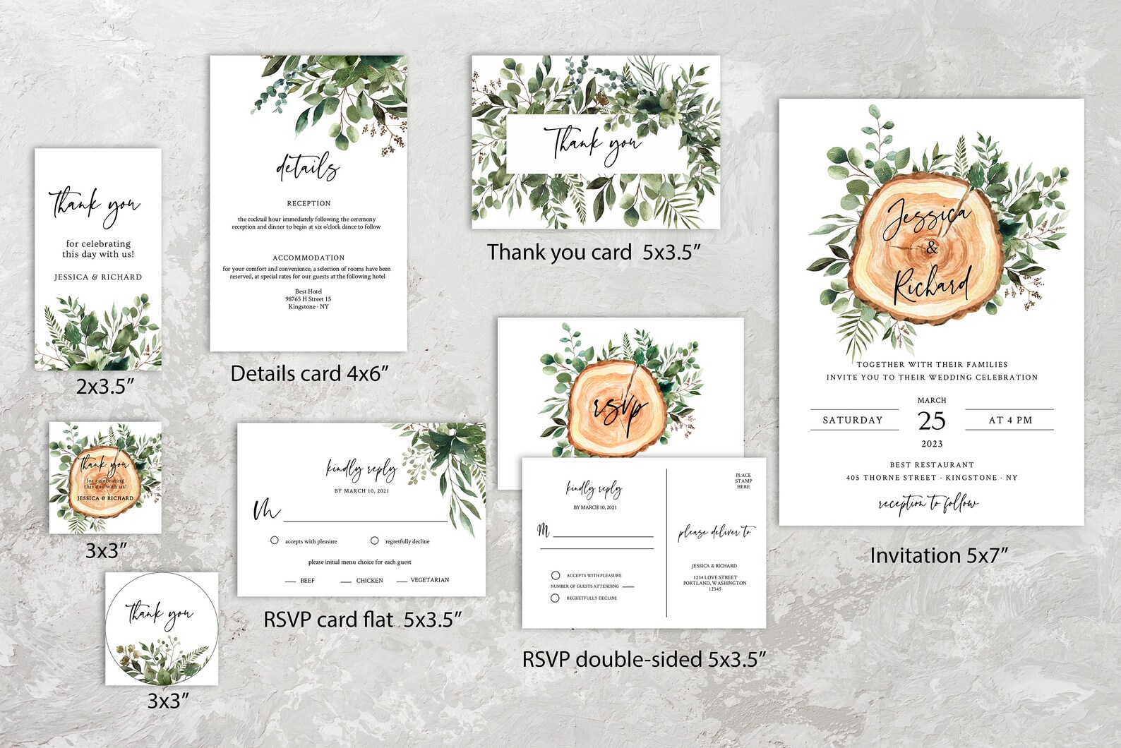Rustic Wedding Invitation Forest Wedding Invitation Template - Etsy