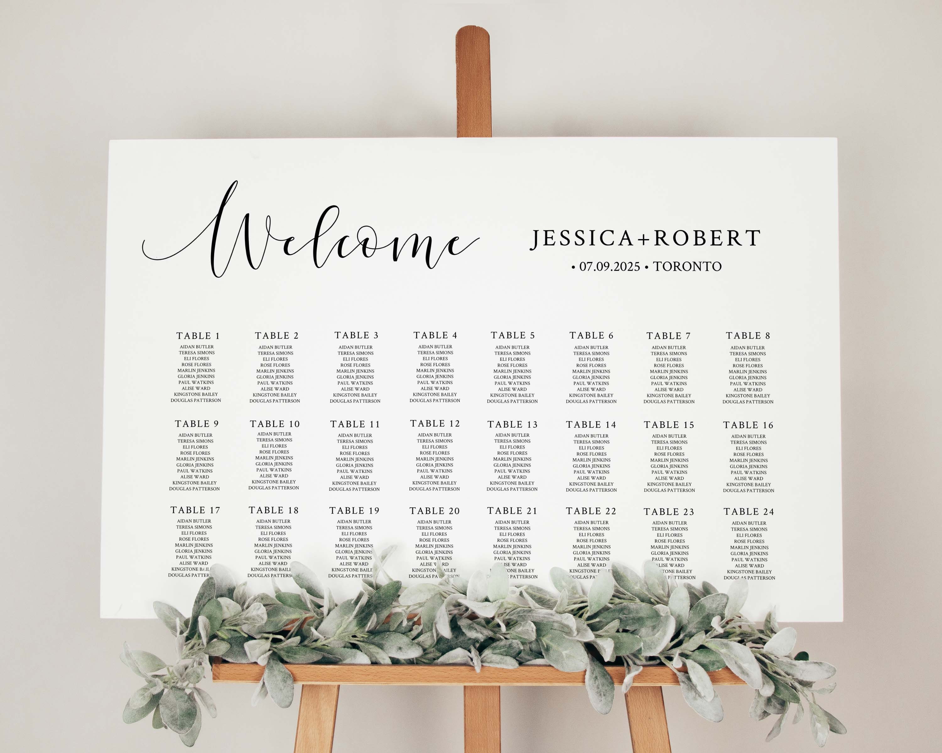 Wedding Seating Chart Poster Seating Chart Board Seating Etsy