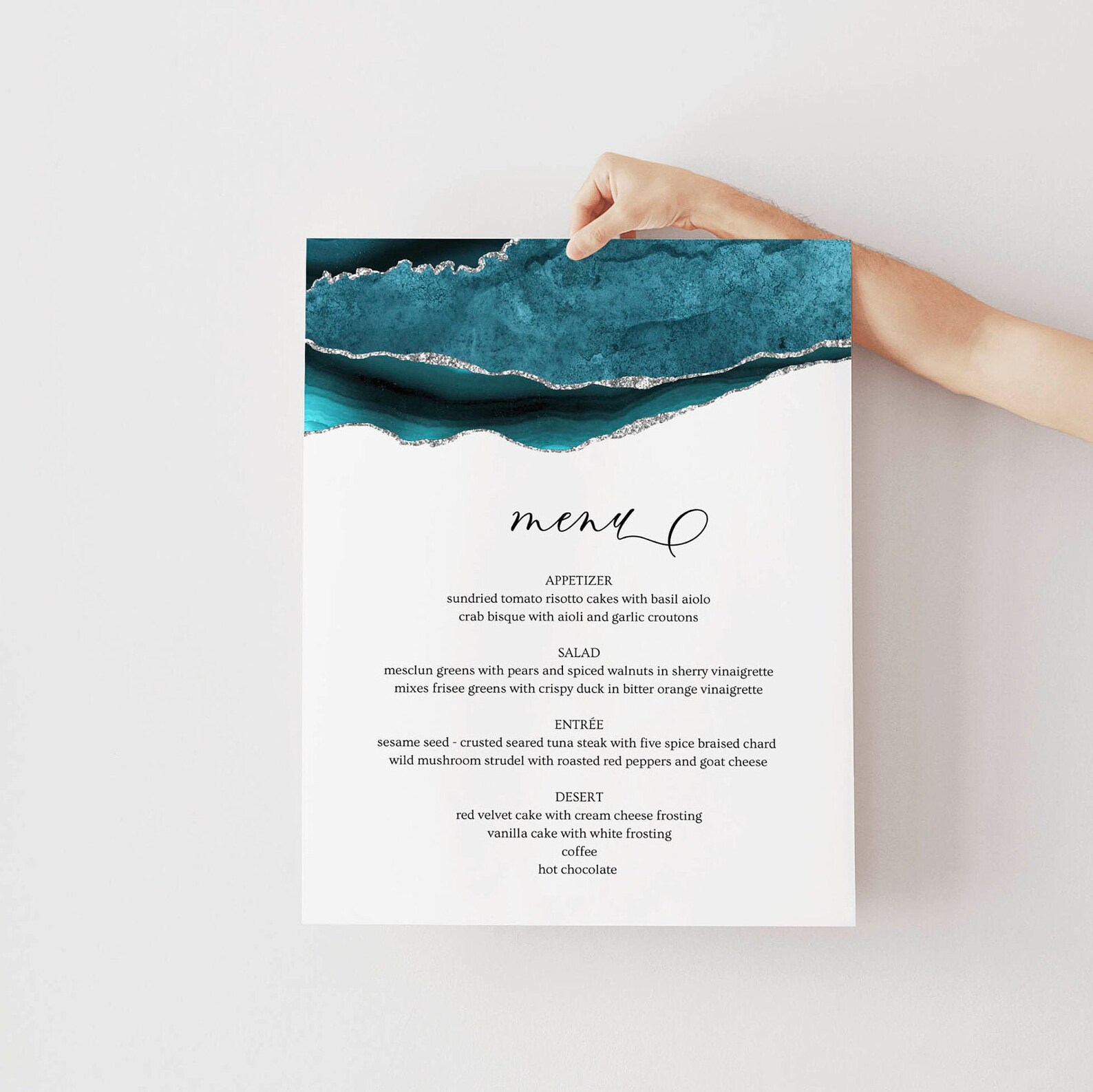 Wedding Menu Board Template Paper Wedding Menu Sign Wedding Etsy