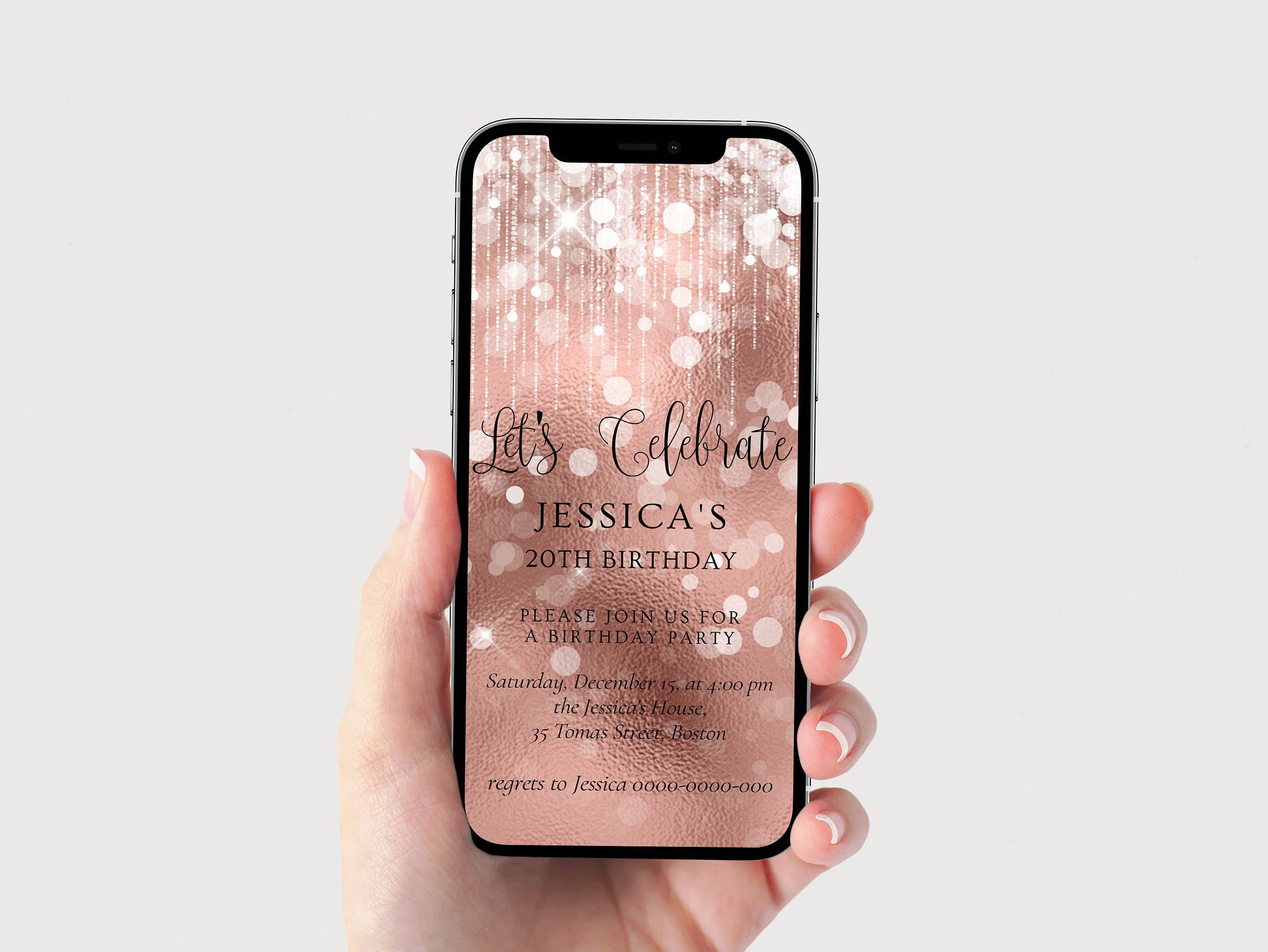 Electronic Digital Birthday Invitation Birthday Invite Etsy Australia