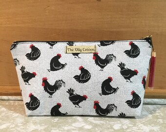 Rooster/chickens essential oil bag