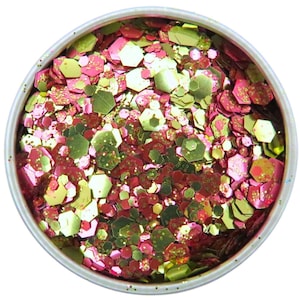 Champagne Eco Glitter - Biodegradable Face and Body Glitter - Festival Cosmetic Glitter Blend - Glitter Nail Art