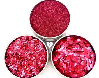 Blush Red Biodegradable Cosmetic Glitter | Eco Friendly Glitter for Face and Glitter Art and Makeup - Bioglitter