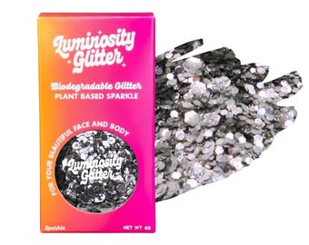 Silver Moon Biodegradable Glitter: Eco-Friendly Cosmetic Grade Glitter Makeup For Face, Body, Hair, Nails