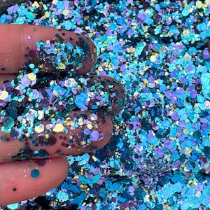 Peacock Biodegradable Festival Glitter - Eco Glitter - Loose Vegan Friendly Cosmetic Bioglitter