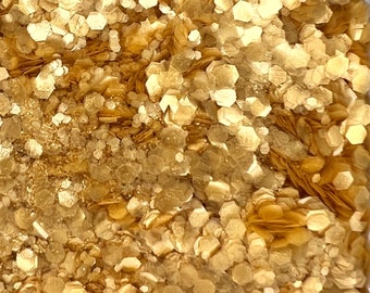 Honey Gold Blend - Soft Shimmer Biodegradable Glitter - Face and Body Glitter - 100% Plastic Free Glitter