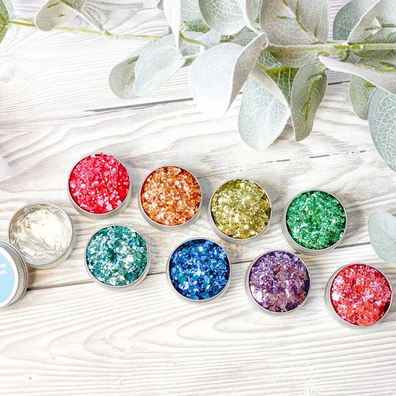 Rainbow Biodegradable Glitter Set - Rainbow Eco Glitter Set - Face and Body  Glitter Art