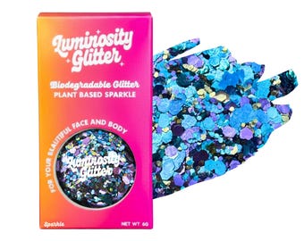 Peacock Biodegradable Festival Glitter - Eco Glitter - Loose Vegan Friendly Cosmetic Bioglitter