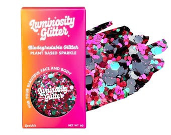Watermelon Glitter - Biodegradable Cosmetic Glitter for Makeup, Festivals, Bioglitter