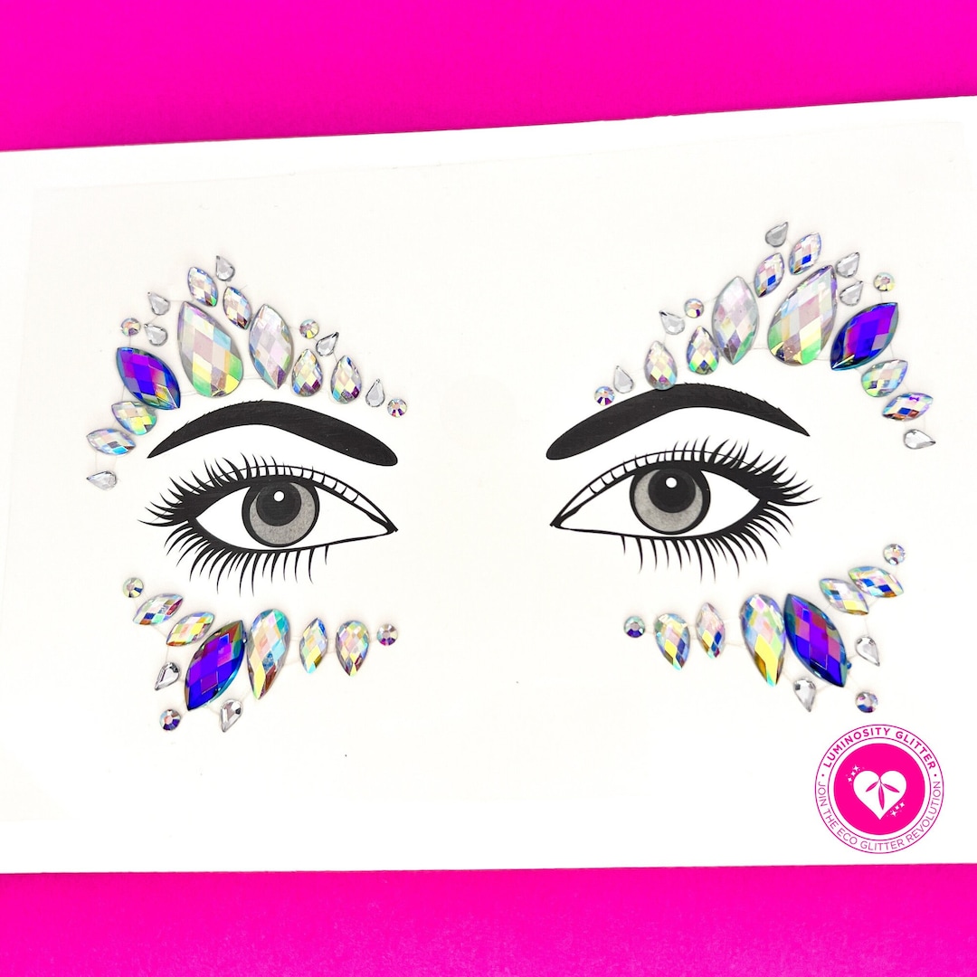 Eye Candy Face Gems Reusable Face Jewels Festival Makeup Festival Face and Body Jewels Sheet