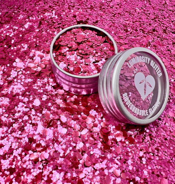 Rose Pink Biodegradable Glitter Eco Glitter Makeup Festival Glitter 