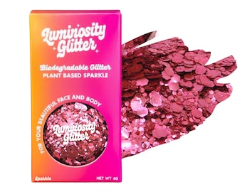 Rose Pink Biodegradable Glitter – Eco-Friendly Plant-Based Sparkle for Face and Body