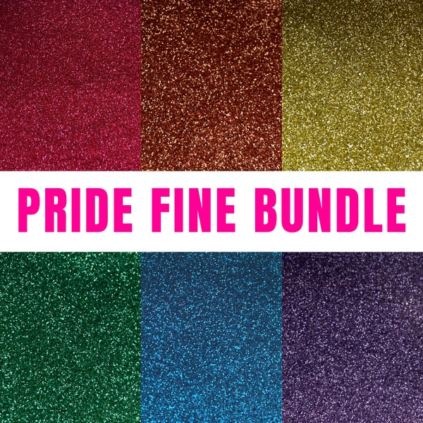 Pride Fine Eco Glitter Bundle - Biodegradable Face and Body Glitter Bundle - Rainbow Fine Eco Glitters