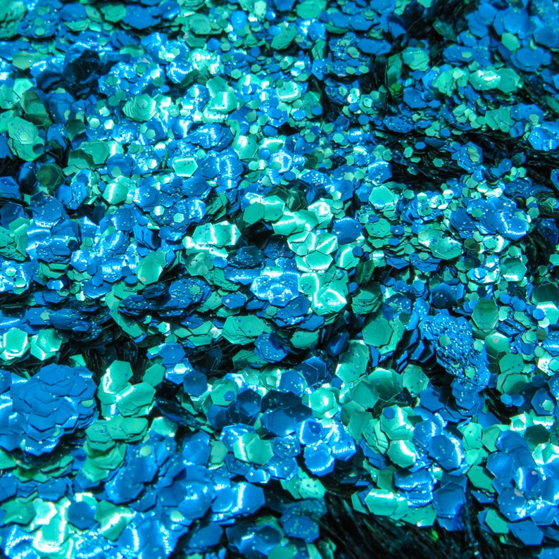 Ocean Eco Glitter Blend Biodegradable Cosmetic Glitter for Face and Body Festival Mix of Bioglitter image 3