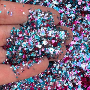 Biodegradable Glitter for Face and Body: Eco Friendly Glitter Blend (Mermaid)