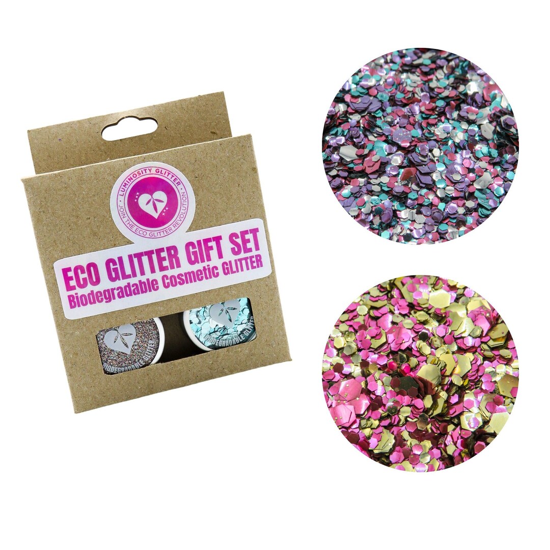 Eco Glitter Duo Gift Set Christmas Gift Set Biodegradable Etsy