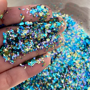 Peacock Blend - Biodegradable Glitter - Face and Body Glitter - Festival Bioglitter Sparkle