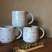 Lavender and Apricot Mug Ceramic Handmade Bright Spring Mug