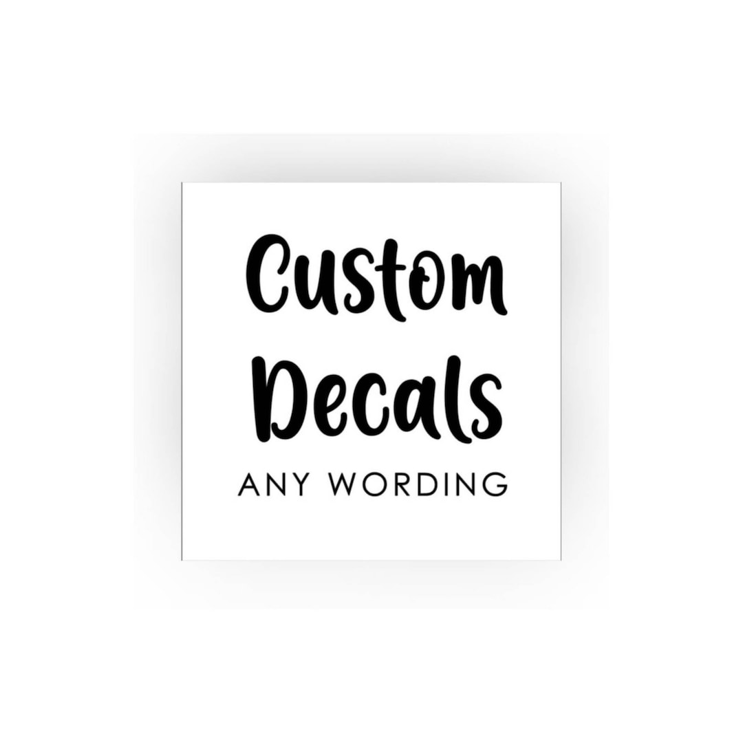 Stickers Vinyl Decals DIY Custom Name Personalised Decals Etsy
