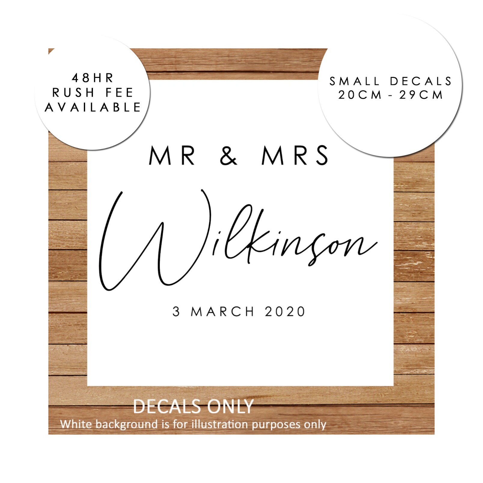 Wishing Well Vinyl Decals Stickers DIY Custom Names Labels Etsy Australia