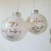 Christmas Bauble Baubles | Glitter |  Personalised | 80mm Shatterproof Plastic | Glitter | Gift | Ornament 