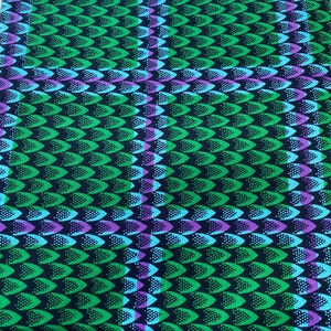 Premium Ankara  African Print Fabric  6 Yards 100% Cotton Wax Print,Bold Bright Pattern,UK Fabric Supplier Great for Sewing & Dressmaking